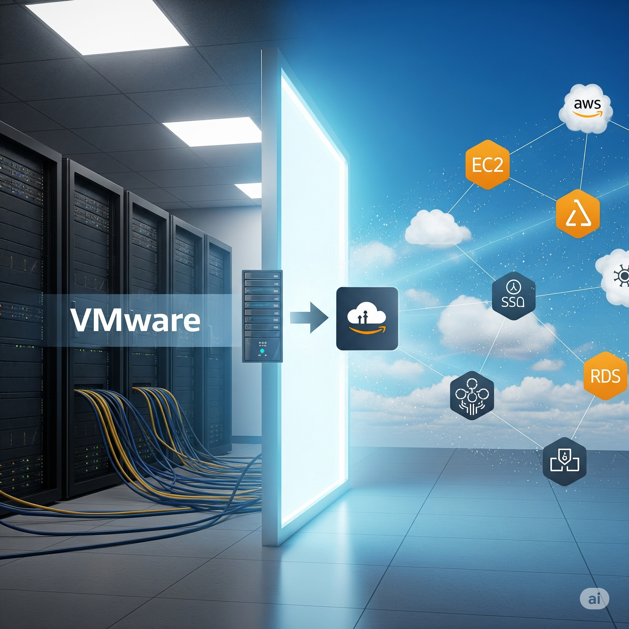 migración de VMware a AWS